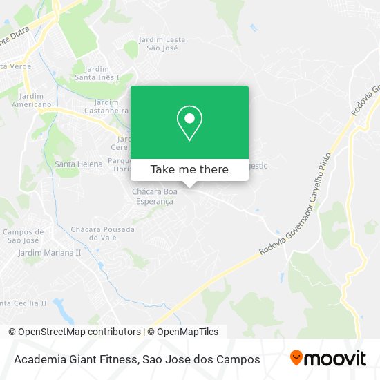 Academia Giant Fitness map