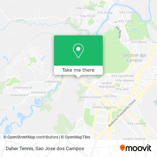 Daher Tennis map