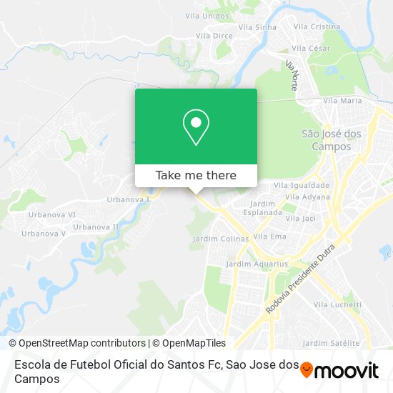 Escola de Futebol Oficial do Santos Fc map