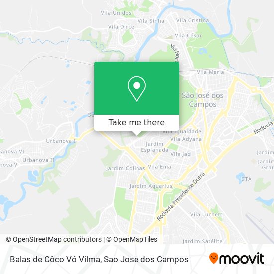 Mapa Balas de Côco Vó Vilma