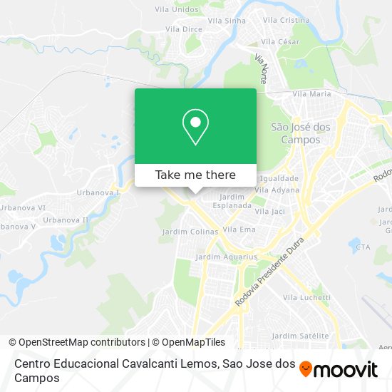 Mapa Centro Educacional Cavalcanti Lemos