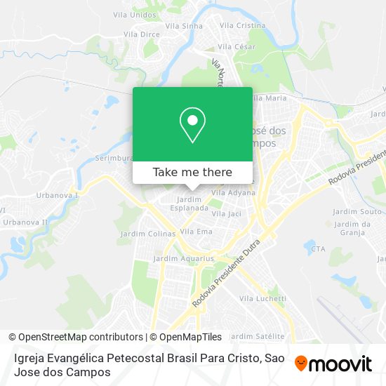 Igreja Evangélica Petecostal Brasil Para Cristo map