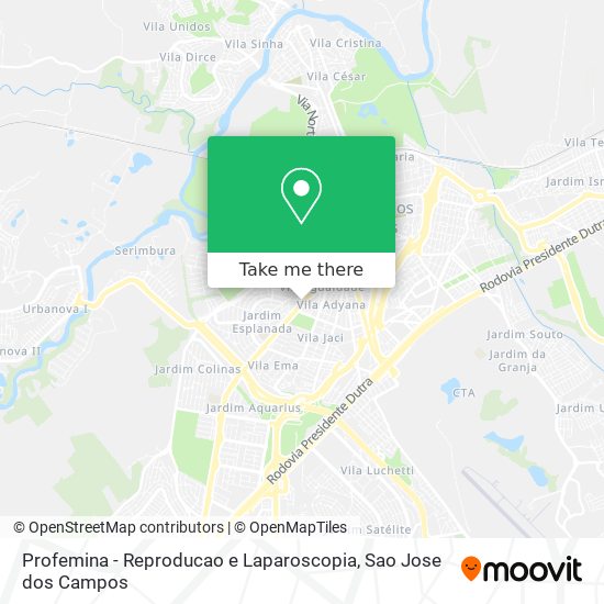 Profemina - Reproducao e Laparoscopia map