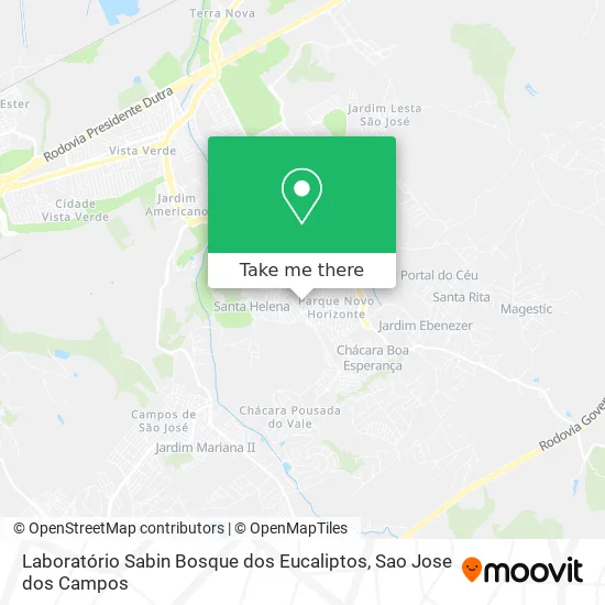 Laboratório Sabin Bosque dos Eucaliptos map