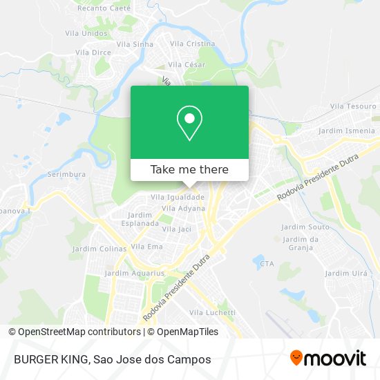 BURGER KING map