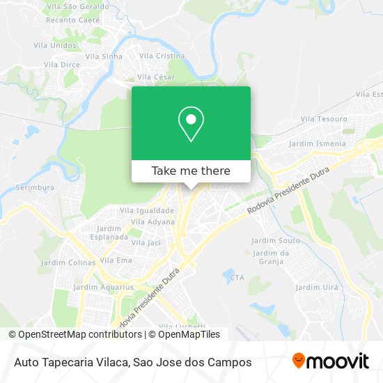 Auto Tapecaria Vilaca map