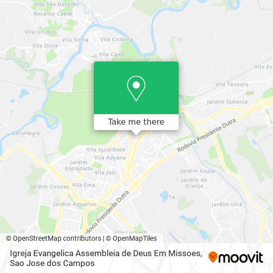 Igreja Evangelica Assembleia de Deus Em Missoes map