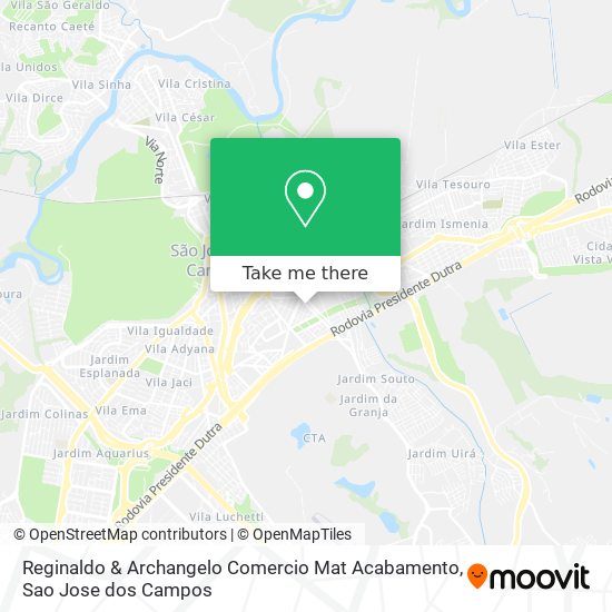 Reginaldo & Archangelo Comercio Mat Acabamento map