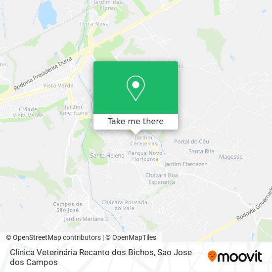 Clínica Veterinária Recanto dos Bichos map
