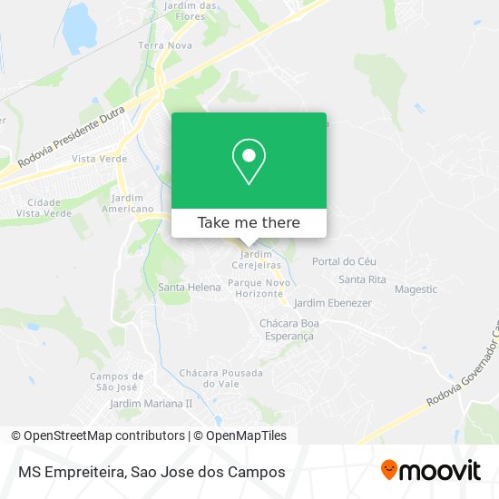 Mapa MS Empreiteira