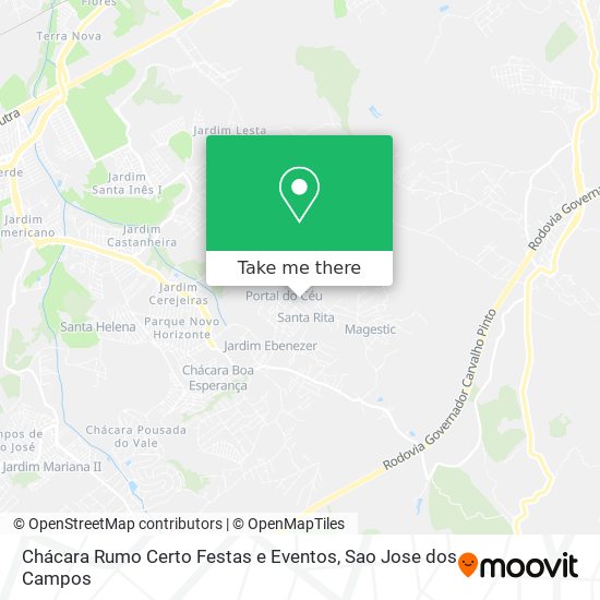 Chácara Rumo Certo Festas e Eventos map