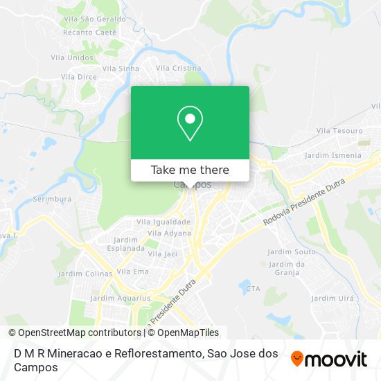 Mapa D M R Mineracao e Reflorestamento