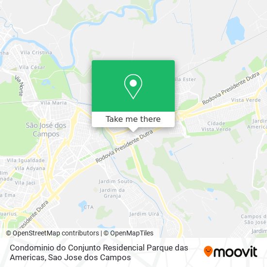 Condominio do Conjunto Residencial Parque das Americas map