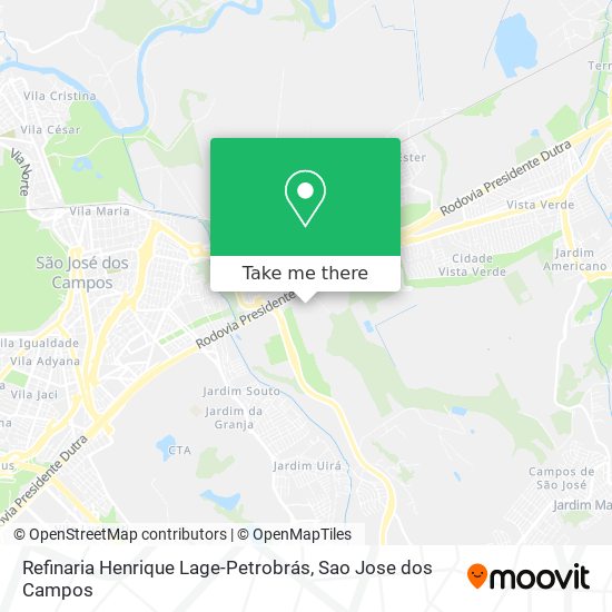 Refinaria Henrique Lage-Petrobrás map