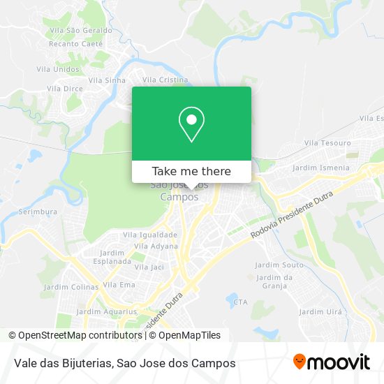 Vale das Bijuterias map