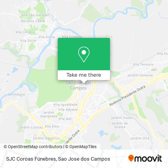 SJC Coroas Fúnebres map