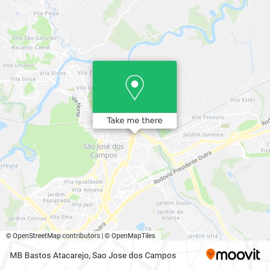 MB Bastos Atacarejo map