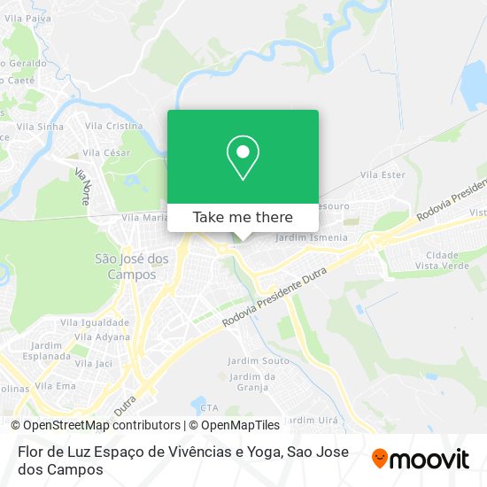 Mapa Flor de Luz Espaço de Vivências e Yoga