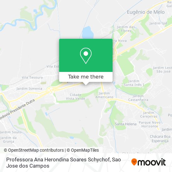 Professora Ana Herondina Soares Schychof map