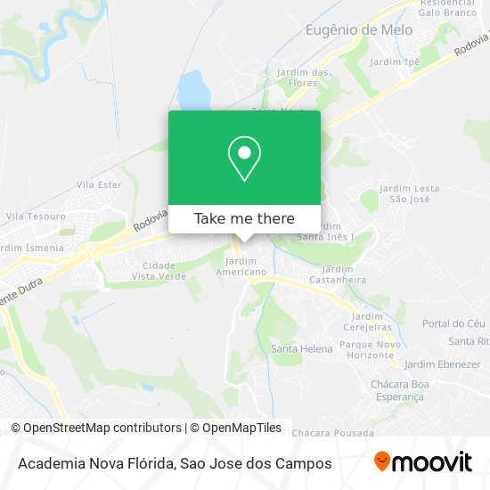 Academia Nova Flórida map