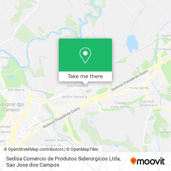 Sedisa Comércio de Produtos Siderúrgicos Ltda map