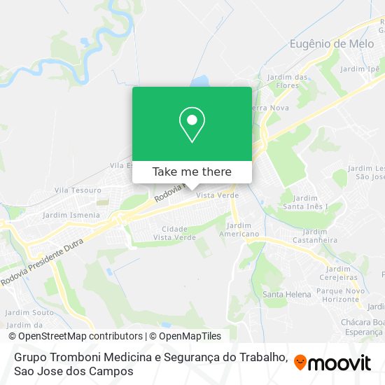 Grupo Tromboni Medicina e Segurança do Trabalho map