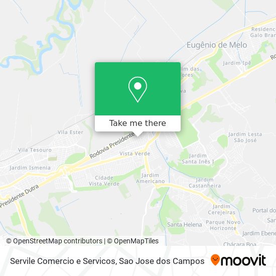 Servile Comercio e Servicos map