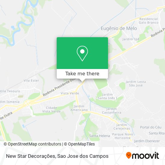 New Star Decorações map