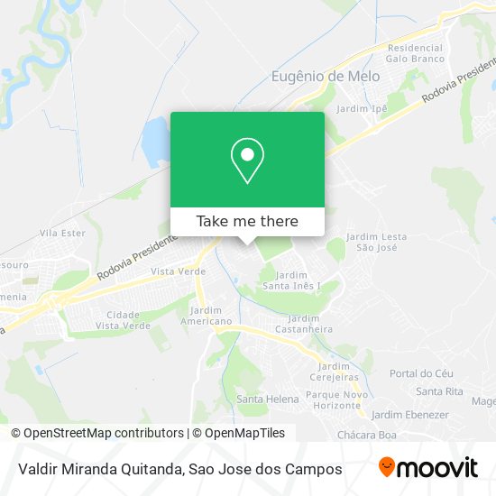 Valdir Miranda Quitanda map