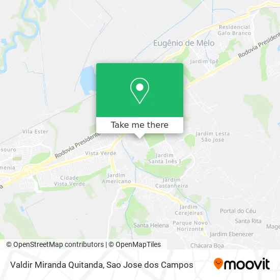 Valdir Miranda Quitanda map