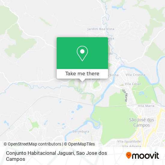 Conjunto Habitacional Jaguari map