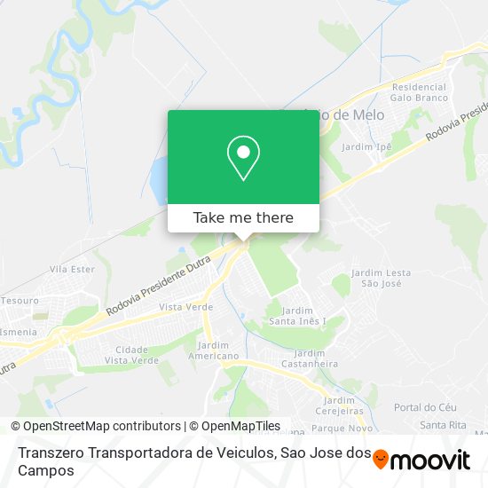 Transzero Transportadora de Veiculos map