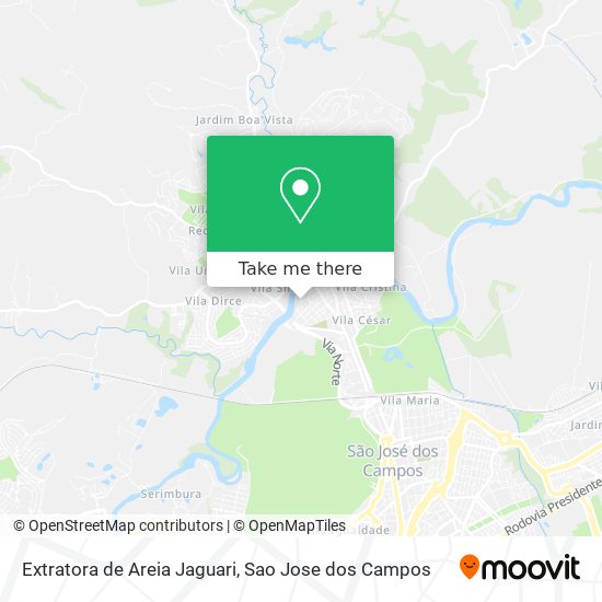 Extratora de Areia Jaguari map