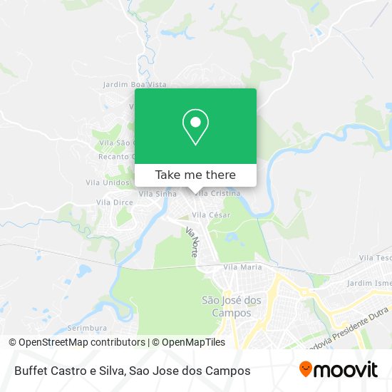 Buffet Castro e Silva map