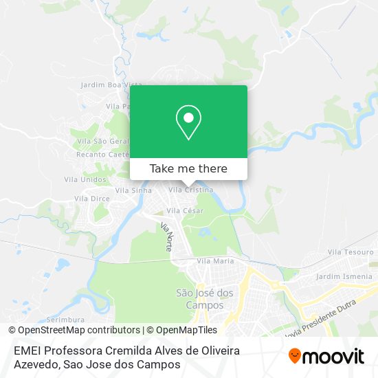 EMEI Professora Cremilda Alves de Oliveira Azevedo map