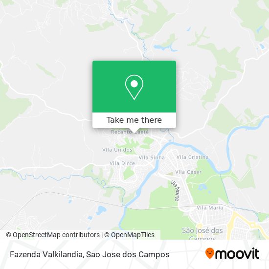 Fazenda Valkilandia map