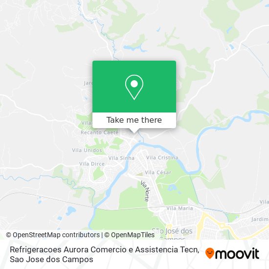 Refrigeracoes Aurora Comercio e Assistencia Tecn map