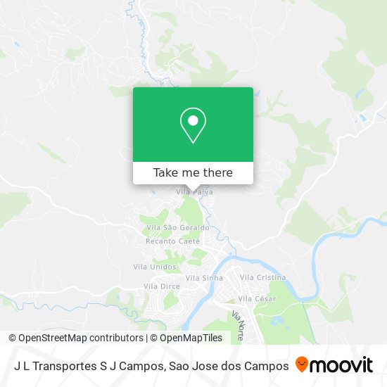 J L Transportes S J Campos map