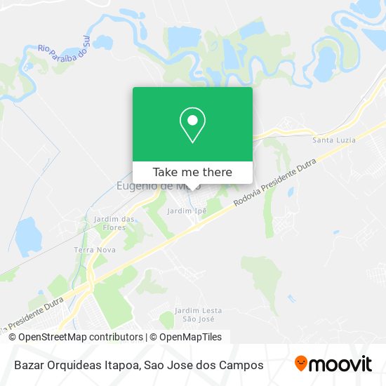 Bazar Orquideas Itapoa map