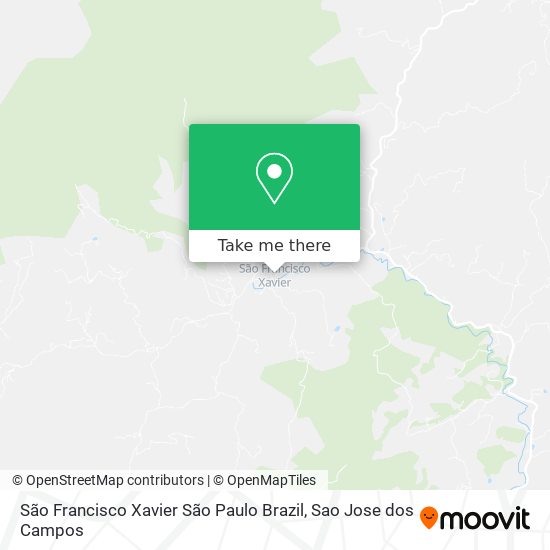 São Francisco Xavier São Paulo Brazil map