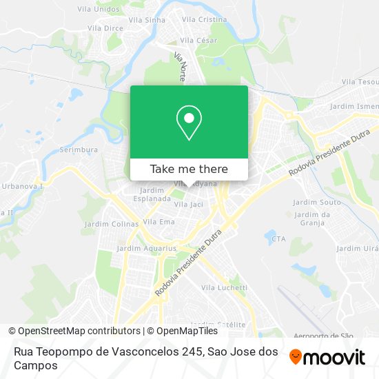 Rua Teopompo de Vasconcelos 245 map