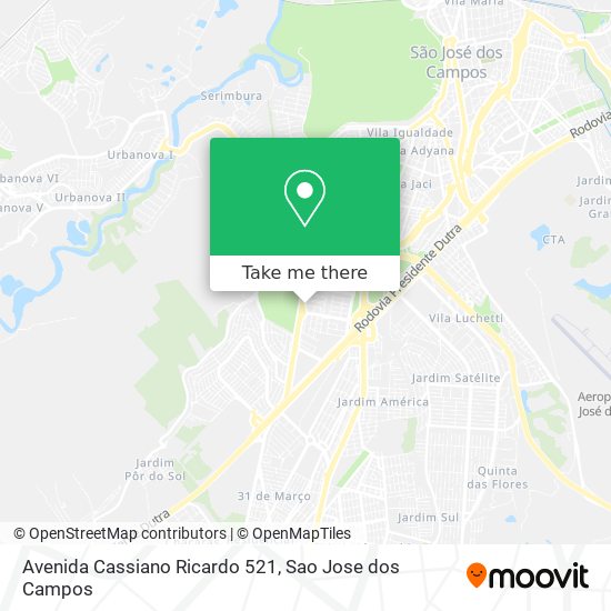 Avenida Cassiano Ricardo 521 map