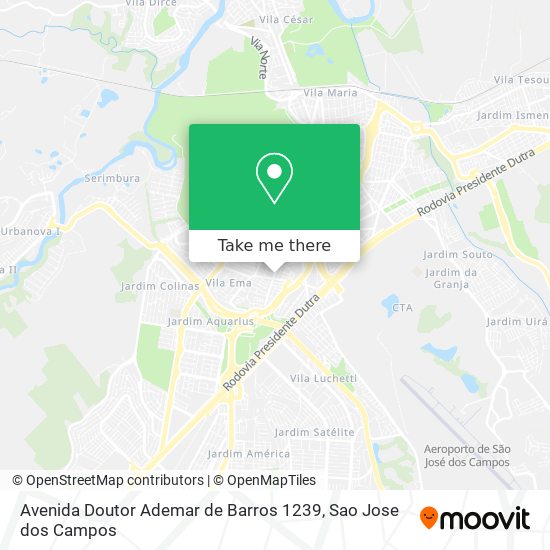 Avenida Doutor Ademar de Barros 1239 map