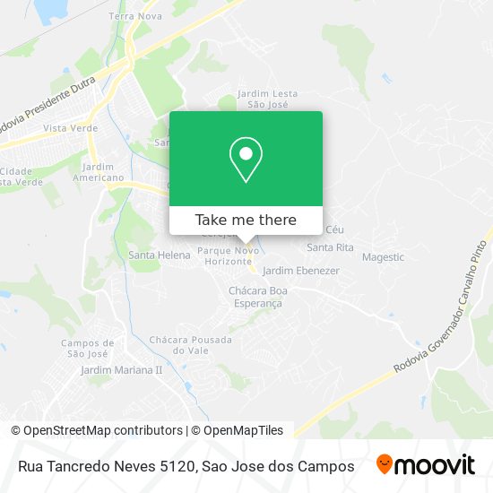 Mapa Rua Tancredo Neves 5120