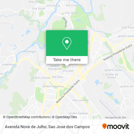 Avenida Nove de Julho map