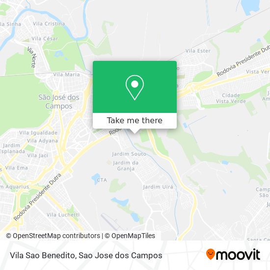 Vila Sao Benedito map