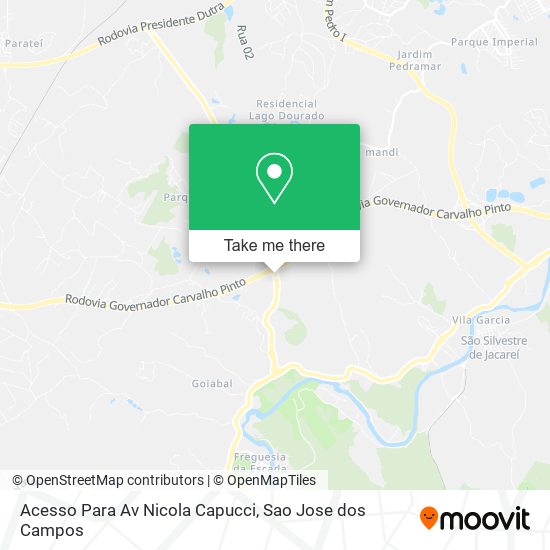 Acesso Para Av Nicola Capucci map