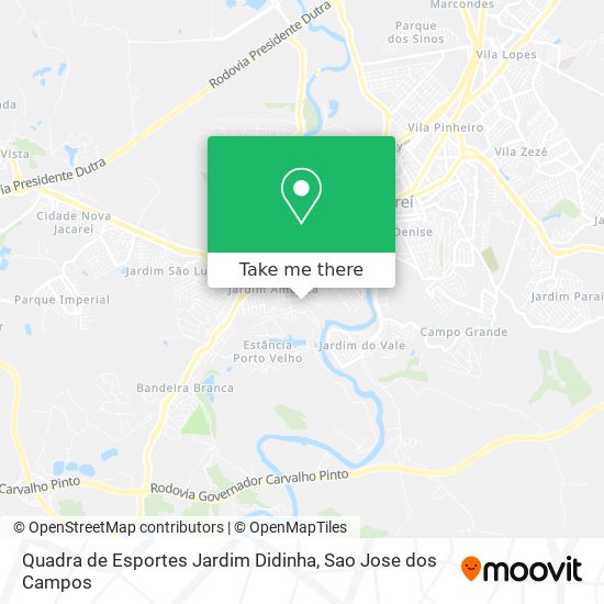 Mapa Quadra de Esportes Jardim Didinha