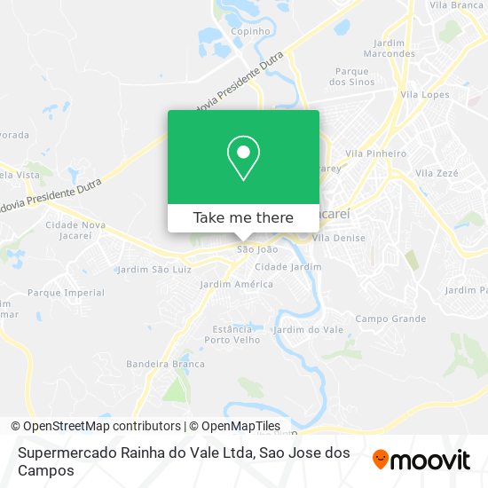 Supermercado Rainha do Vale Ltda map