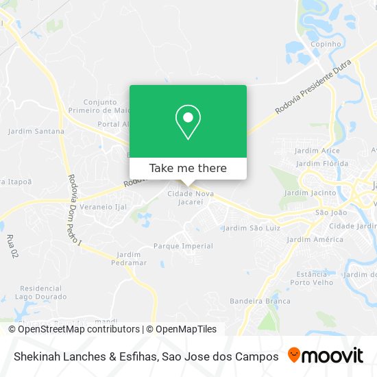 Shekinah Lanches & Esfihas map